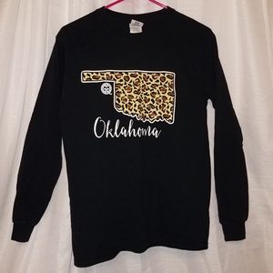 OKLAHOMA T SHIRT long sleeve LEOPARD print